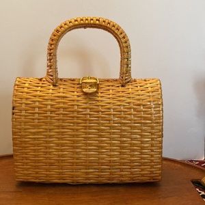 Vintage Koret wicker purse made in Italy